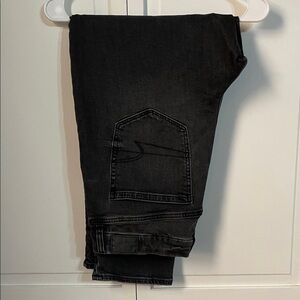 American Eagle Curvy Mon Jeans - Dark Gray Denim